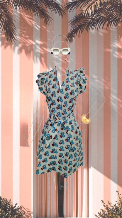 The Mini Petra Coffee Dress ( Red)
