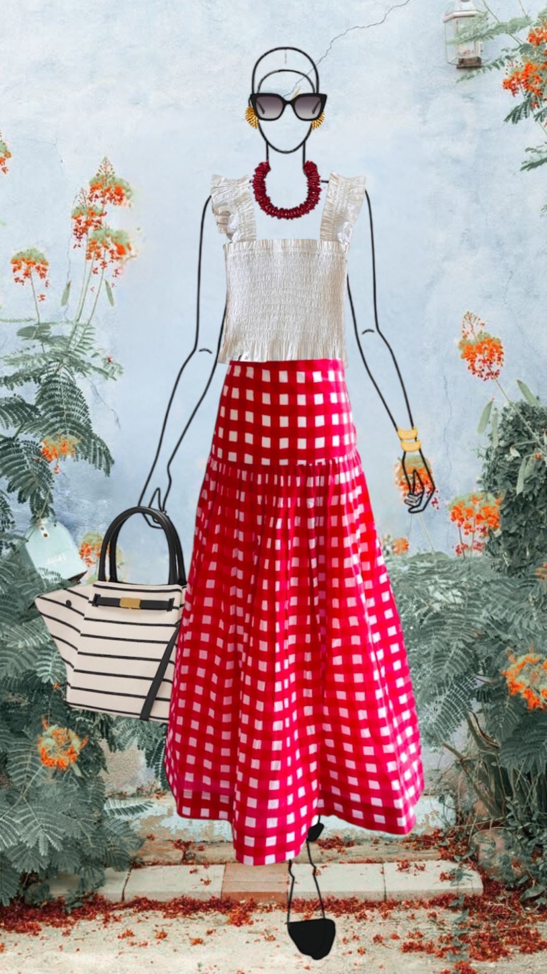 The Tessa Skirt - Red
