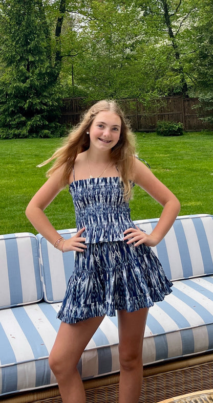 The Teen Poppy Top - Blueberry