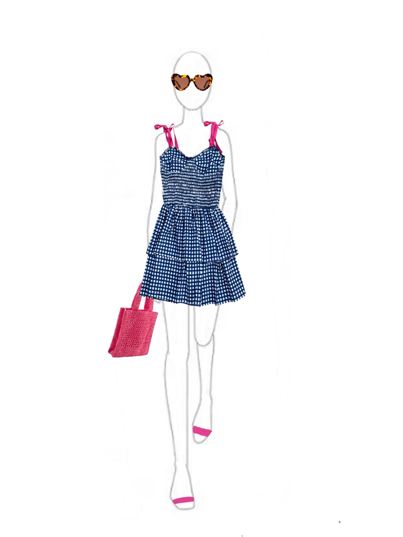 The Teen Winnie Dress - Navy