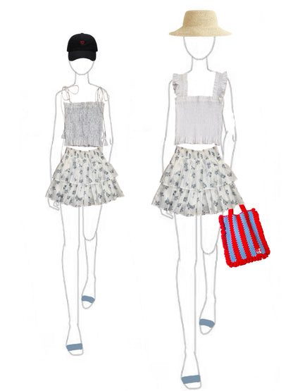 The Teen Summer Skort -Blue