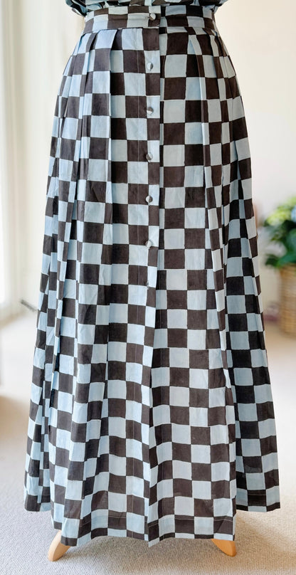 Elle Brown / blue Skirt
