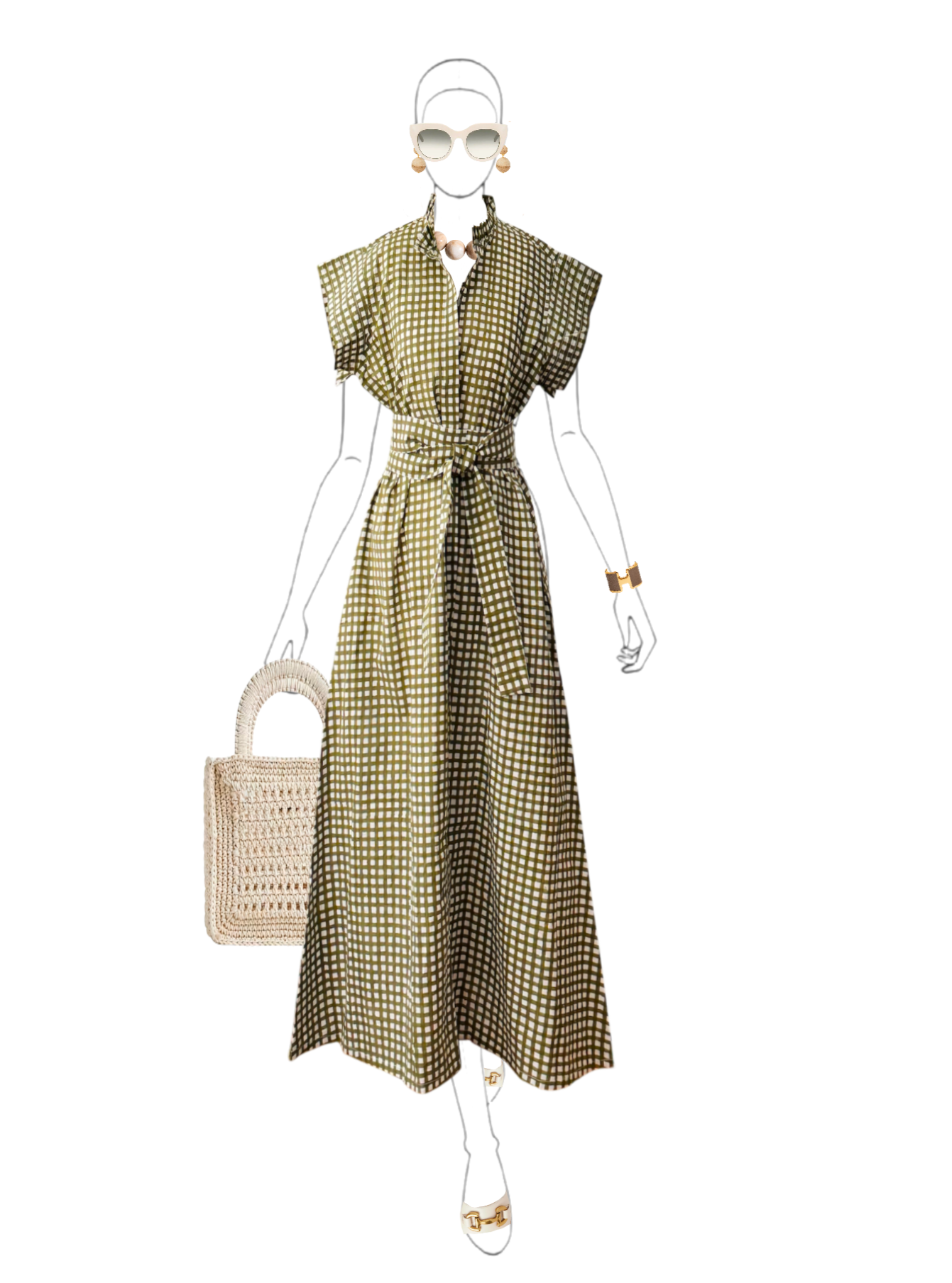 Faye Coffee Dress