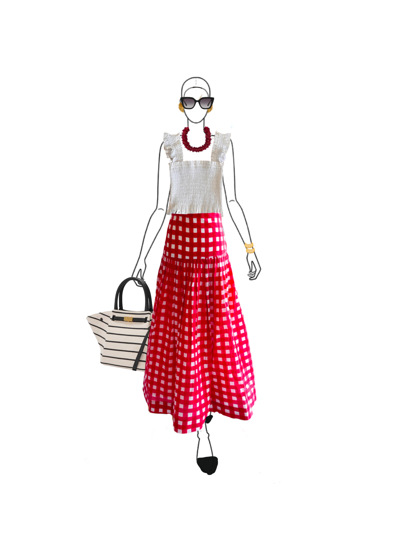 The Tessa Skirt - Red