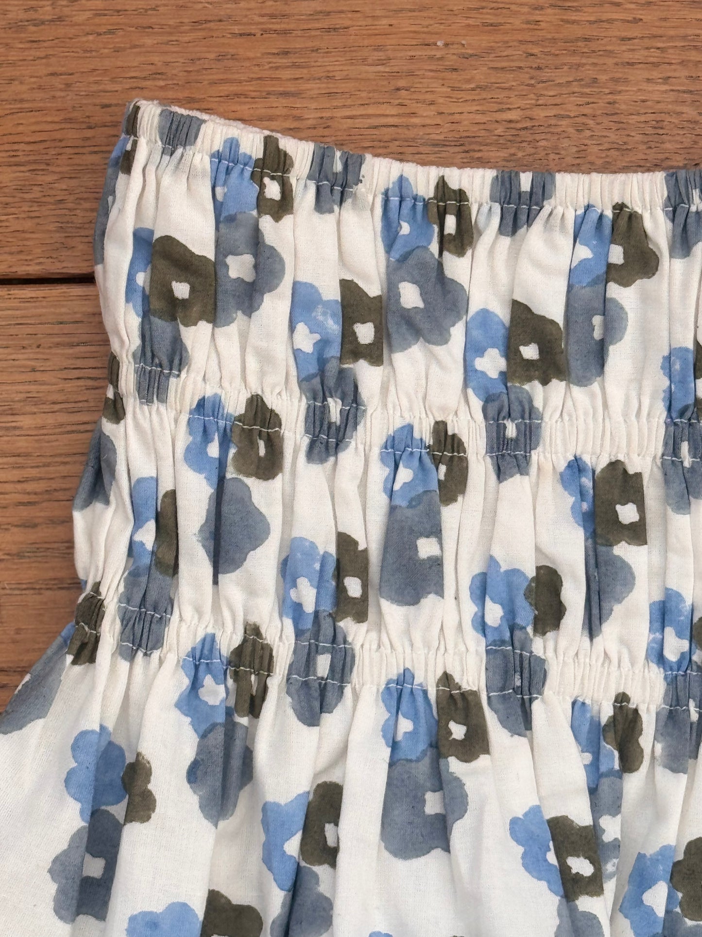 The Teen  April Skirt - Blue/ Olive