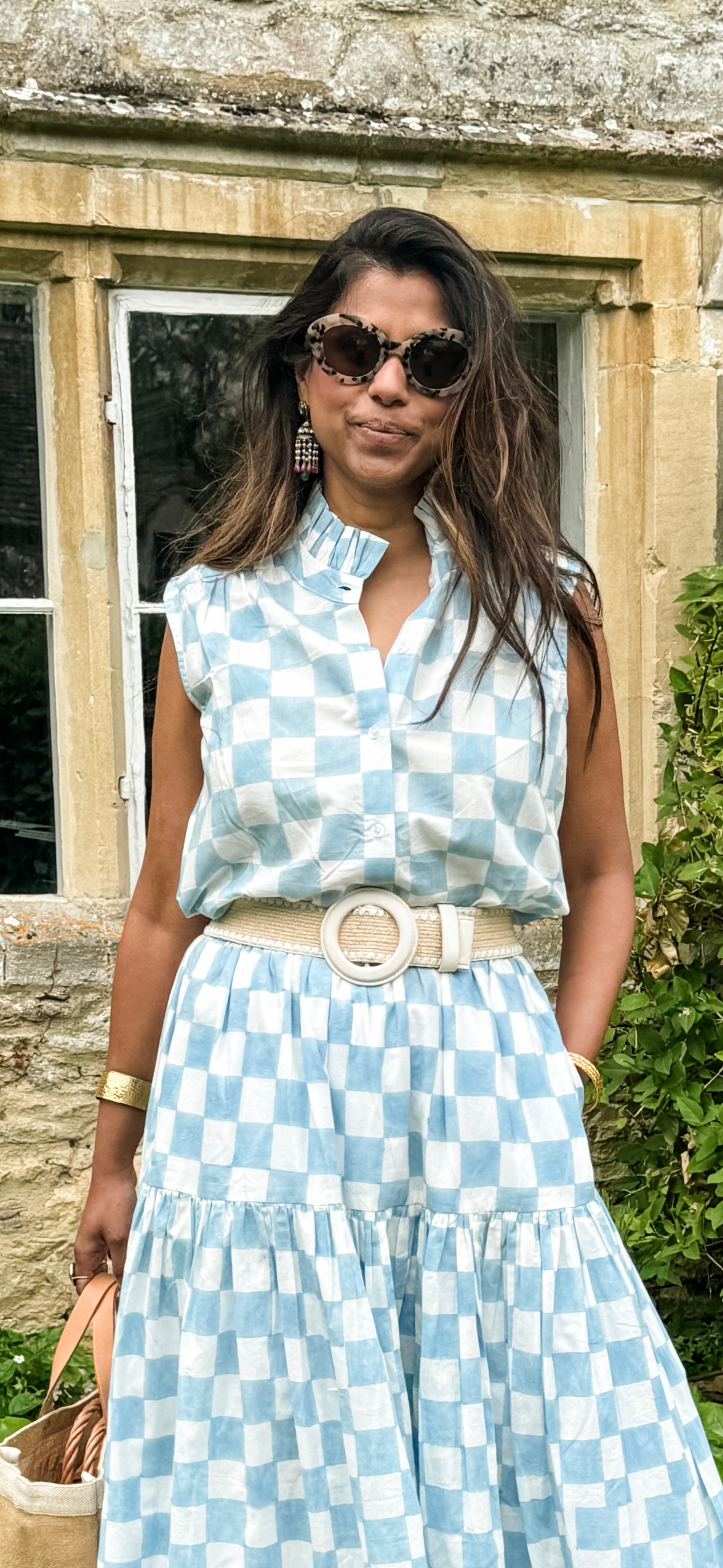 Greta Checkers Top