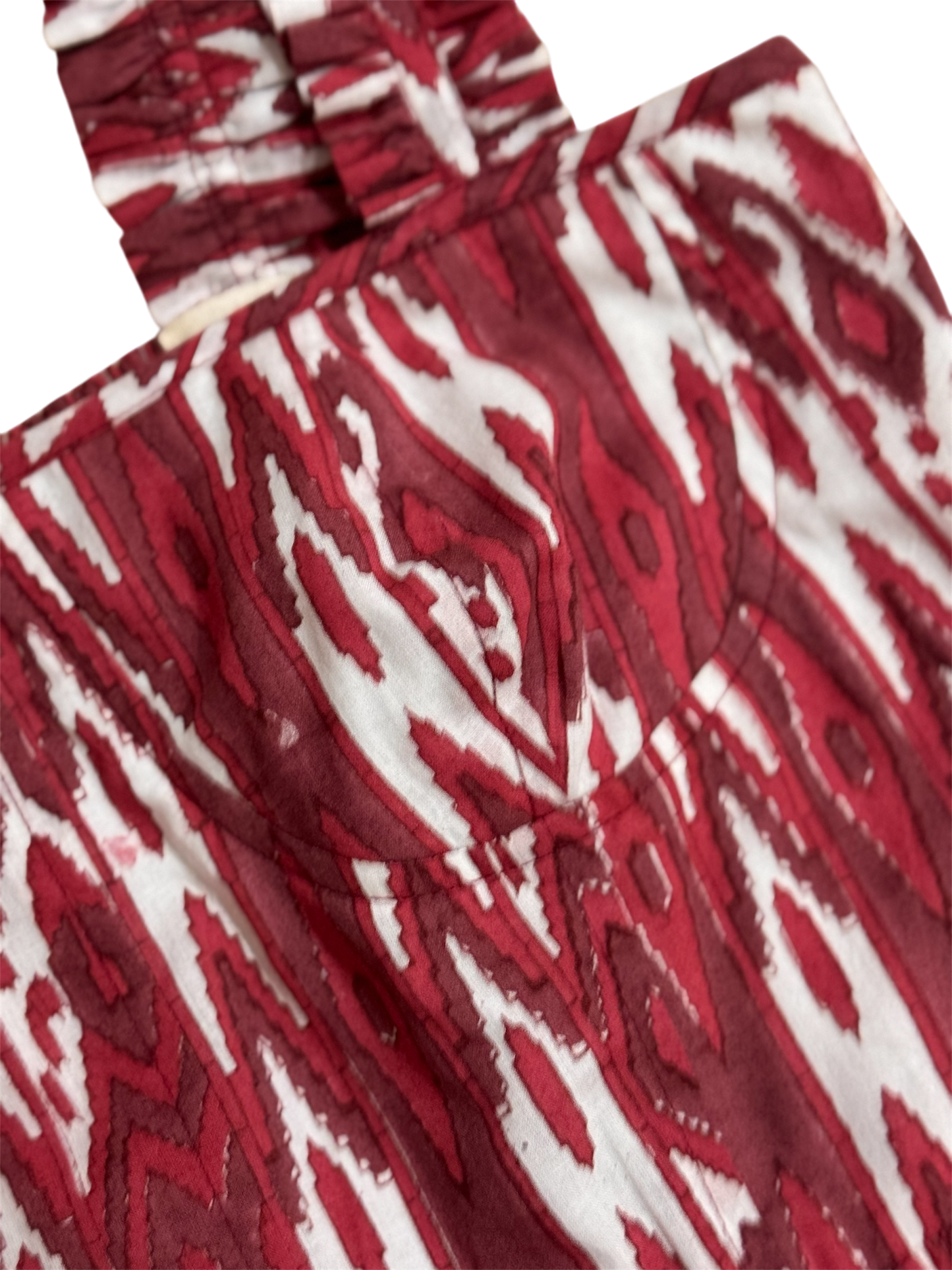 Georgina Dress Red Ikat
