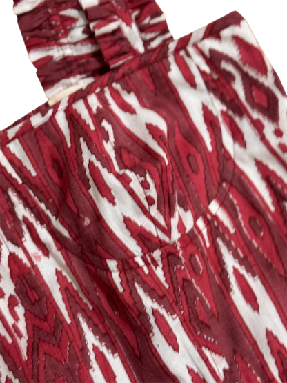 Georgina Dress Red Ikat