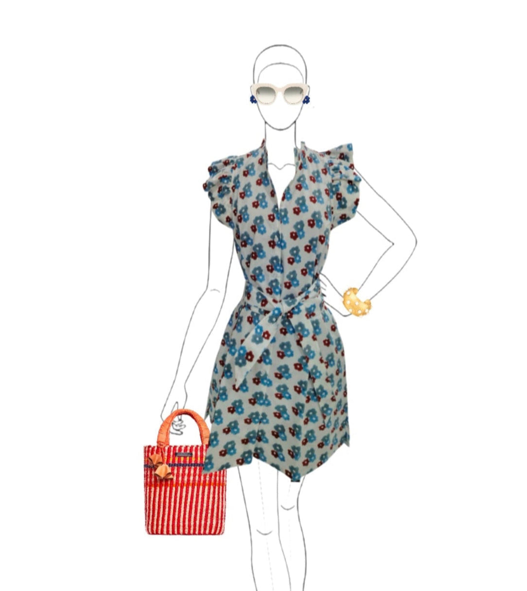 The Mini Petra Coffee Dress ( Red)