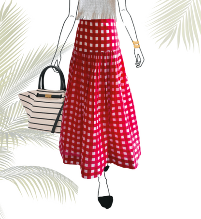 The Tessa Skirt - Red