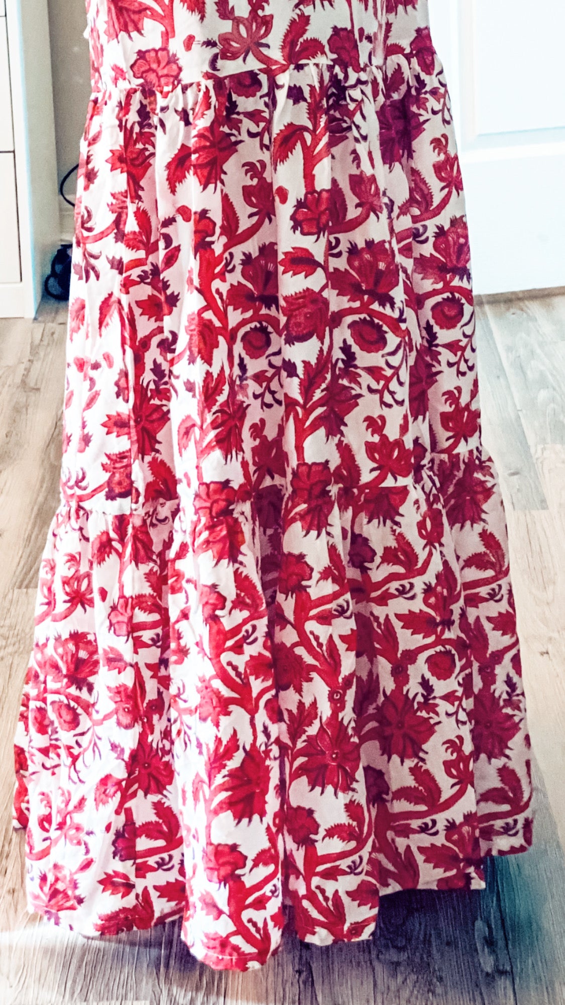 Georgia Dress - Red silk